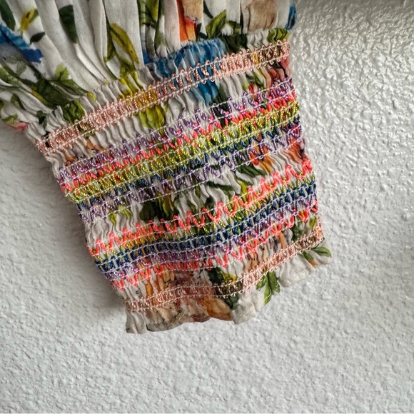 Alice + Olivia Tereza Floral Romantic Cottagecore Feminine Top Medium - Picture 7 of 11